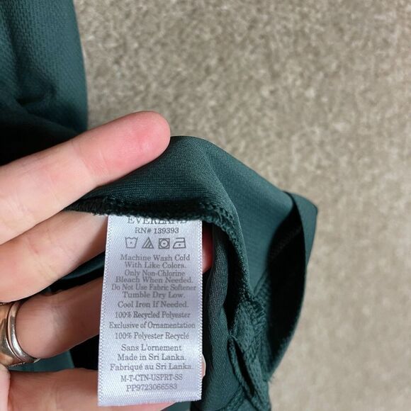 Everlane Sport T-Shirt Mens Size Small Evergreen Short Sleeve Athletic Mesh NEW - Picture 8 of 10